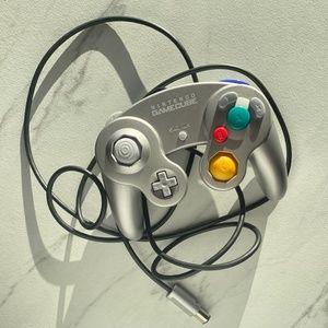 Silver Wired Nintendo GameCube Controller